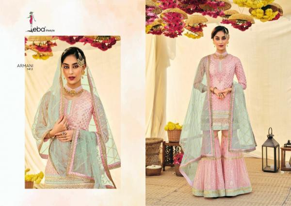 Eba Armani Vol 2 Georgette Embroidery Designer Salwar Suit